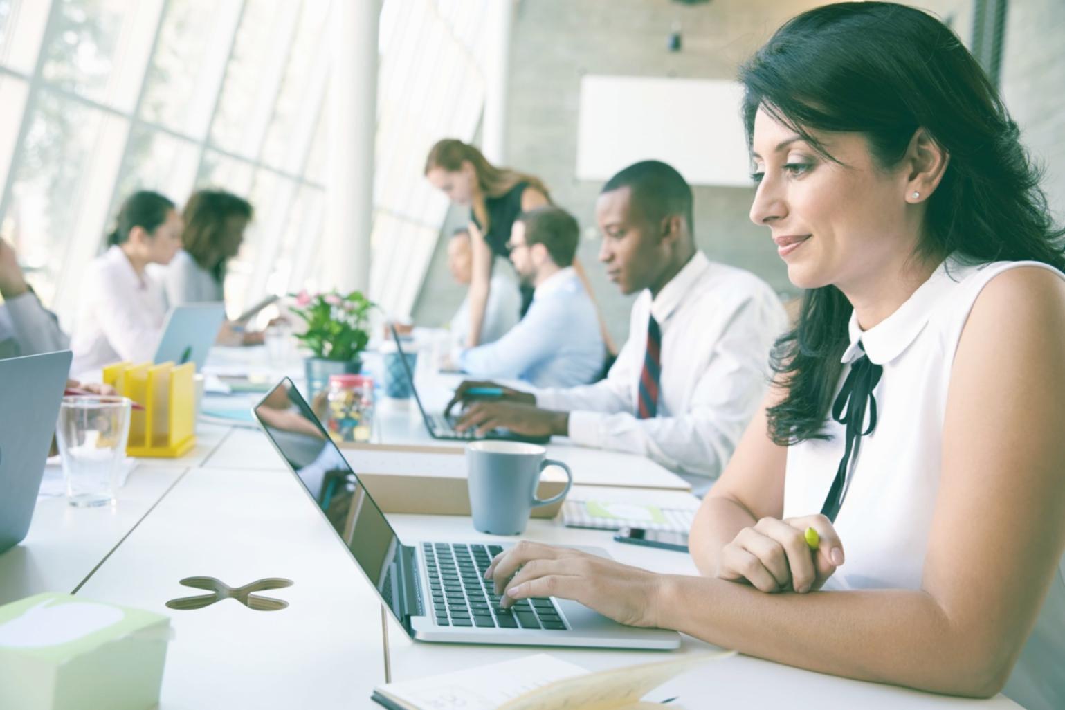 Teilnehmerin bei einem Budgetierungs-Workshop